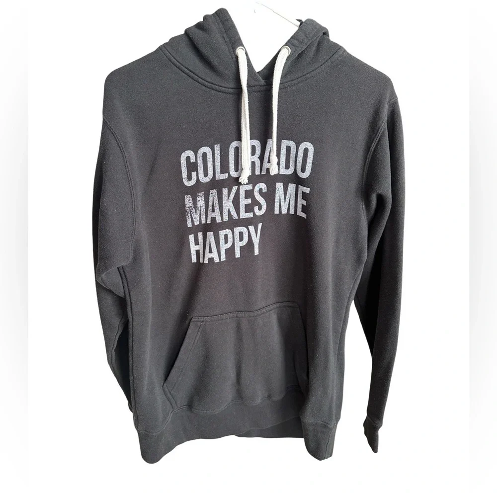 Colorado Makes Me Happy Hoodie Women’s Size L - Picture 2 of 4